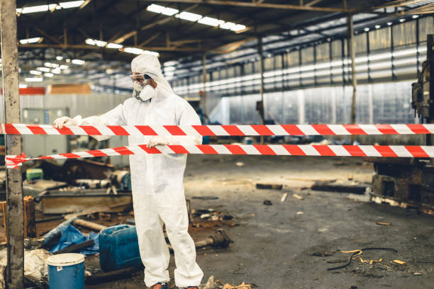 Professional Biohazard technician working in Valmeyer, IL